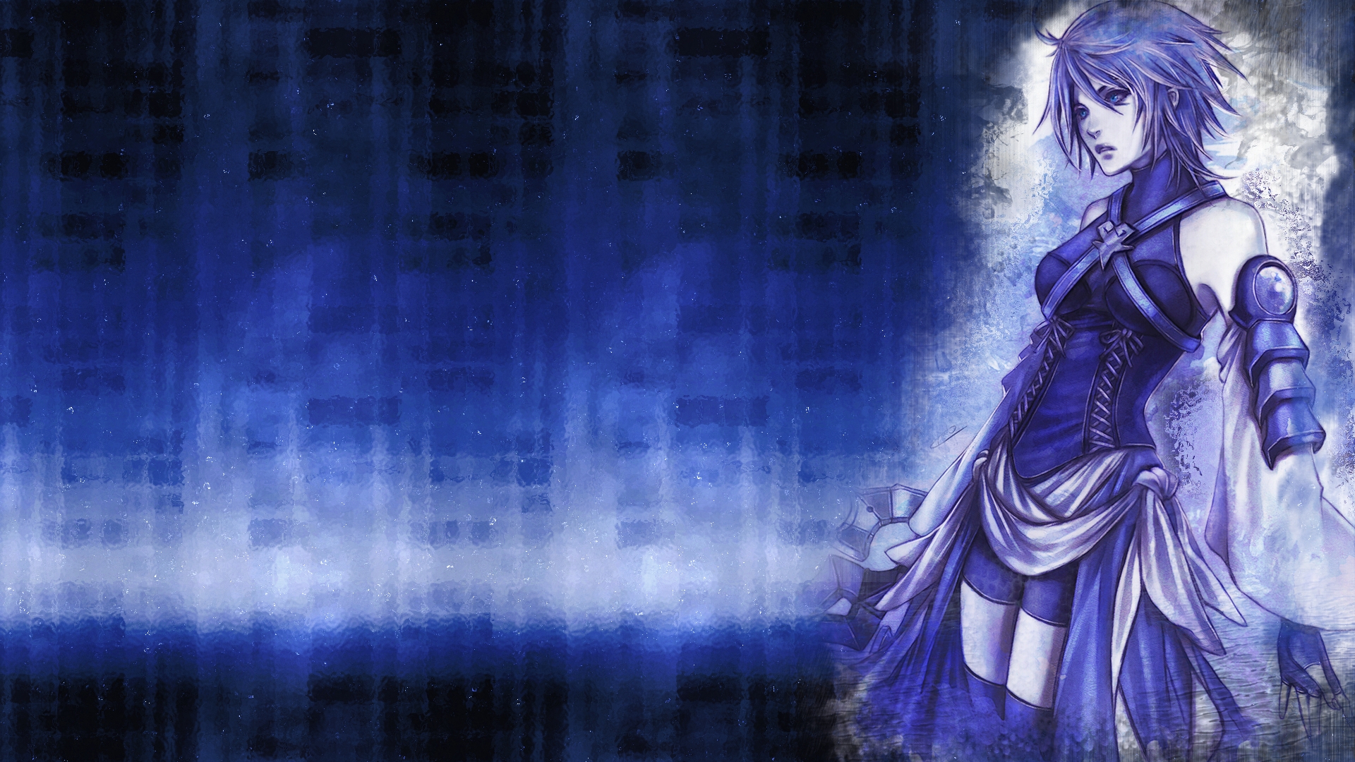 Kingdom Hearts Aqua Background - HD Wallpaper 