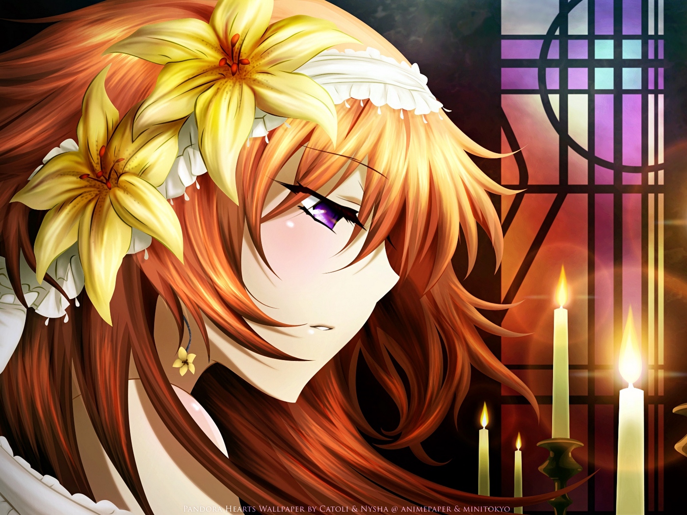 Wallpaper Pandora Hearts, Alice, Girl, Blond, Flowers, - Pandora Hearts Alice - HD Wallpaper 