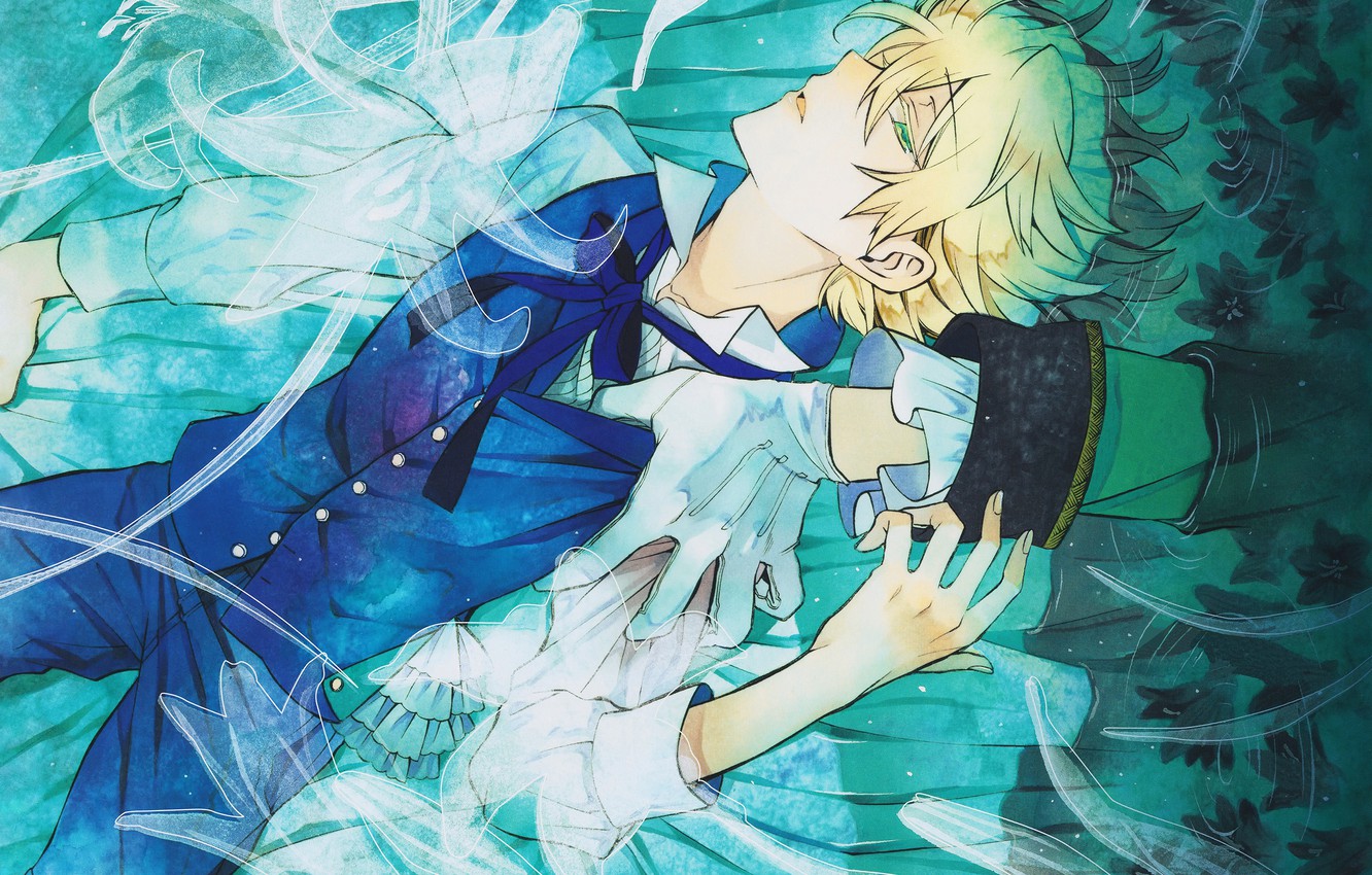 Photo Wallpaper Water, Hands, Shirt, Guy, Bow, Pandora - Pandora Hearts Official Art Oz - HD Wallpaper 