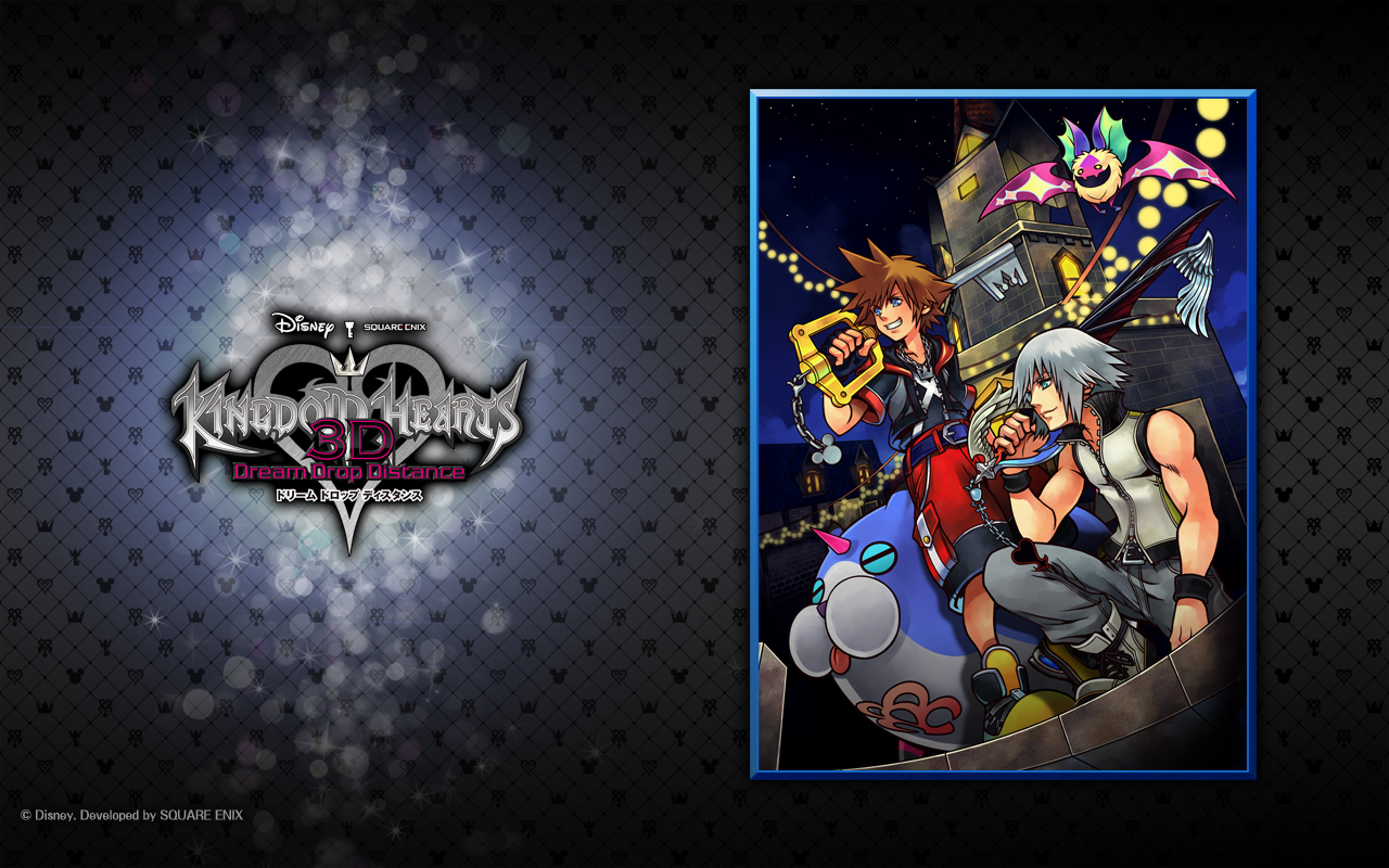 Anime Kingdom Hearts 3D Dream.Drop Distance wall Poster Scroll cosplay 3228