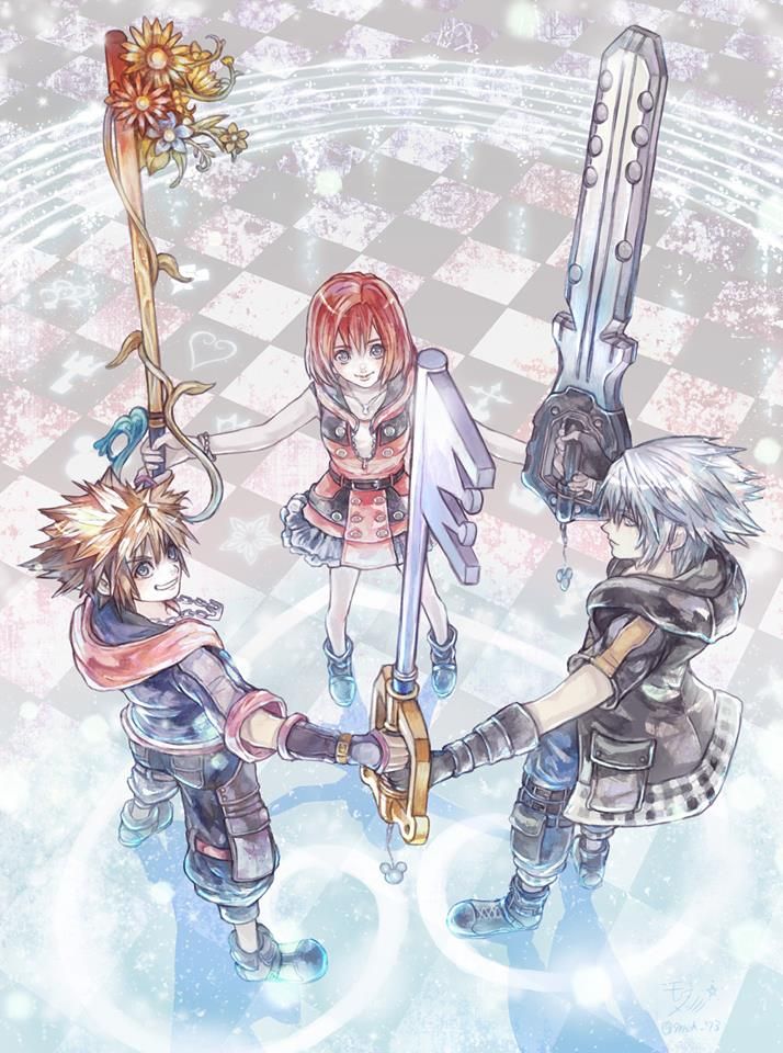 Kingdom Hearts Destiny Trio - HD Wallpaper 