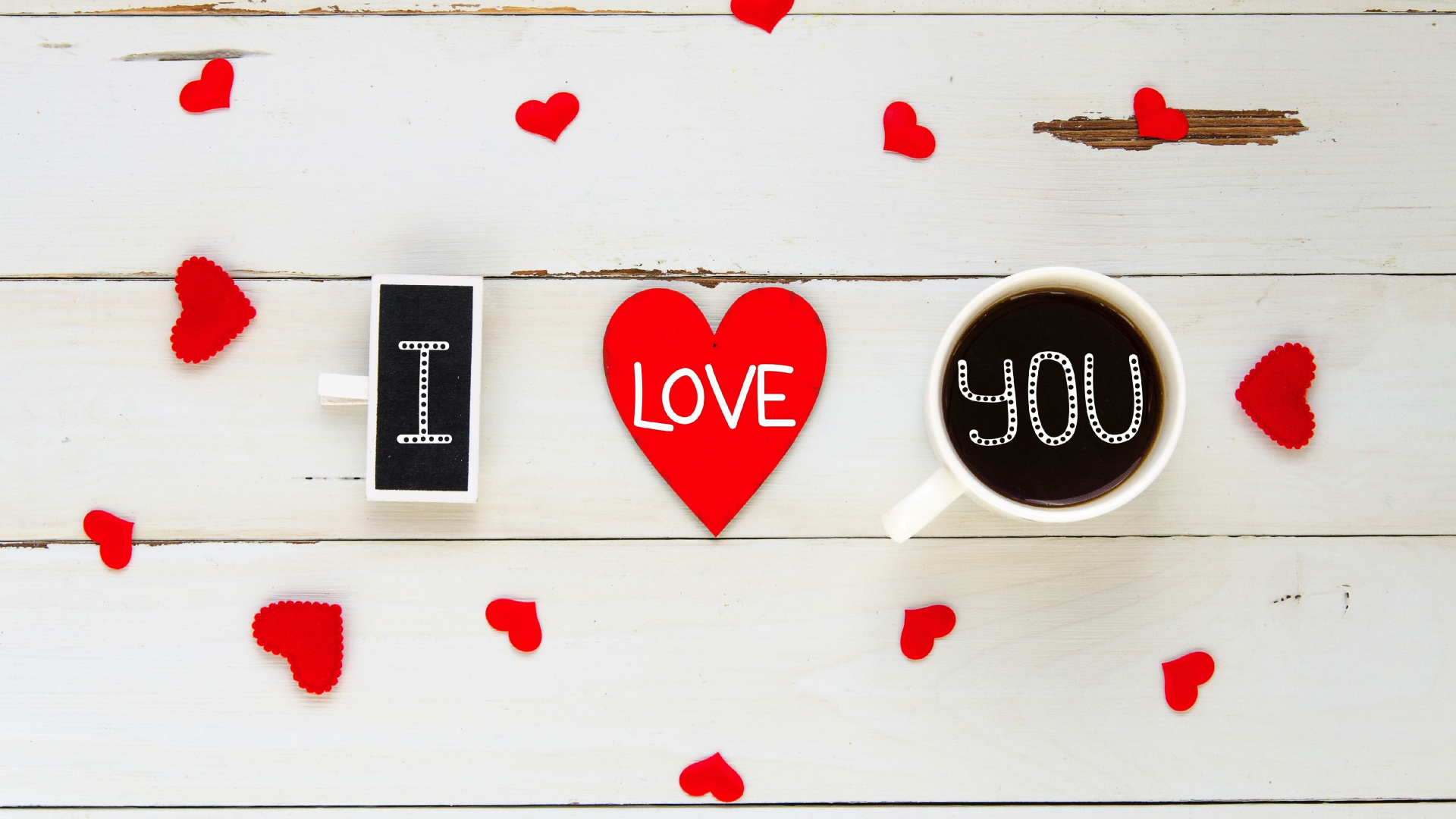 Valentine S Day, Heart, Shapes, Love, Wallpaper - HD Wallpaper 