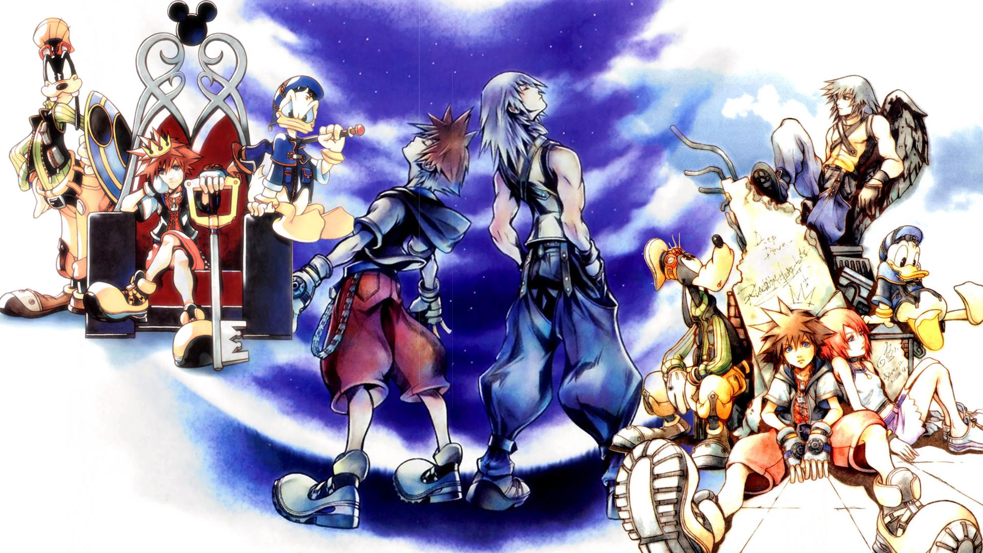 Kingdom Hearts Game Art - HD Wallpaper 