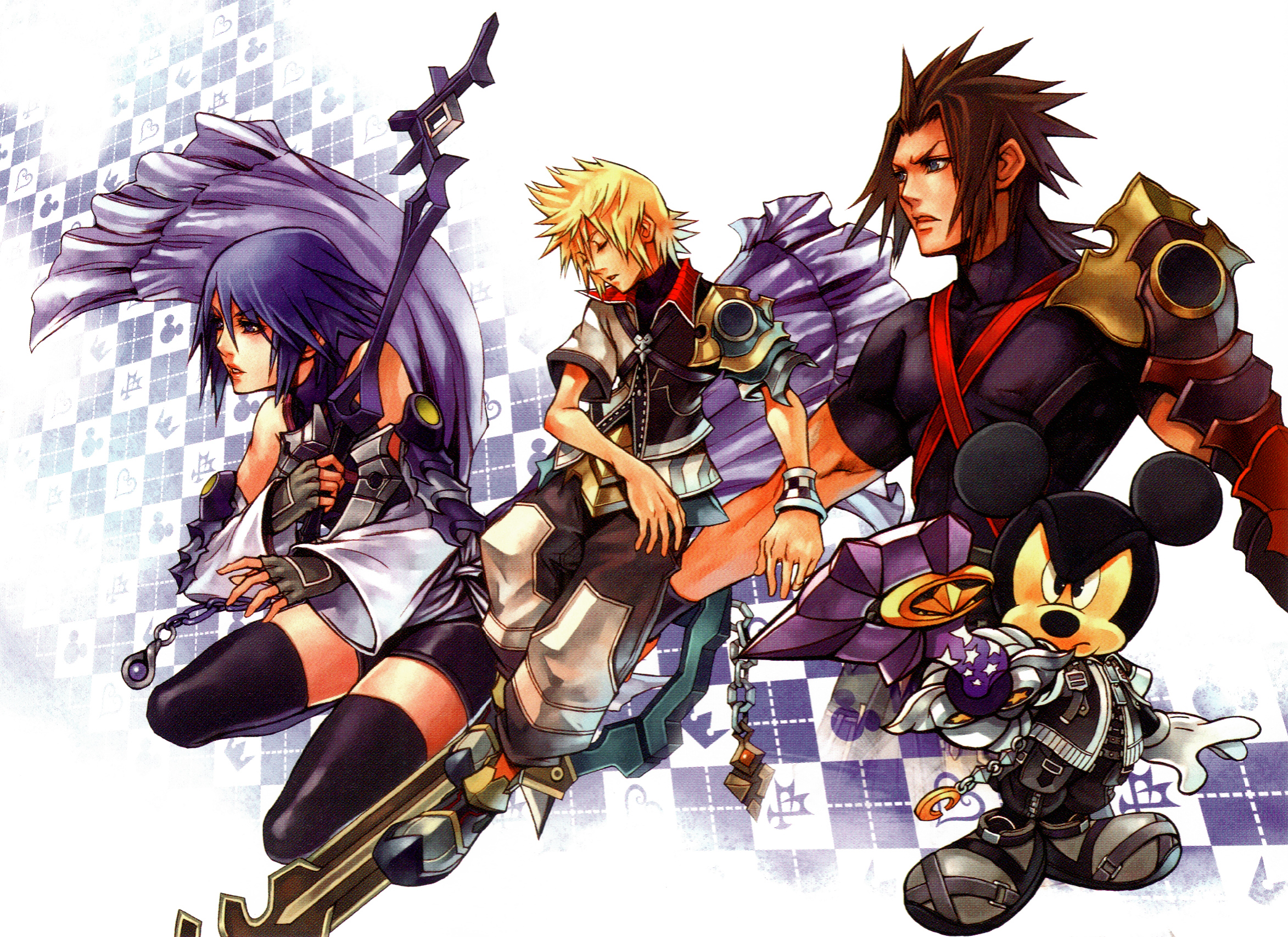 Kingdom Hearts - Kingdom Hearts Aqua Art - HD Wallpaper 