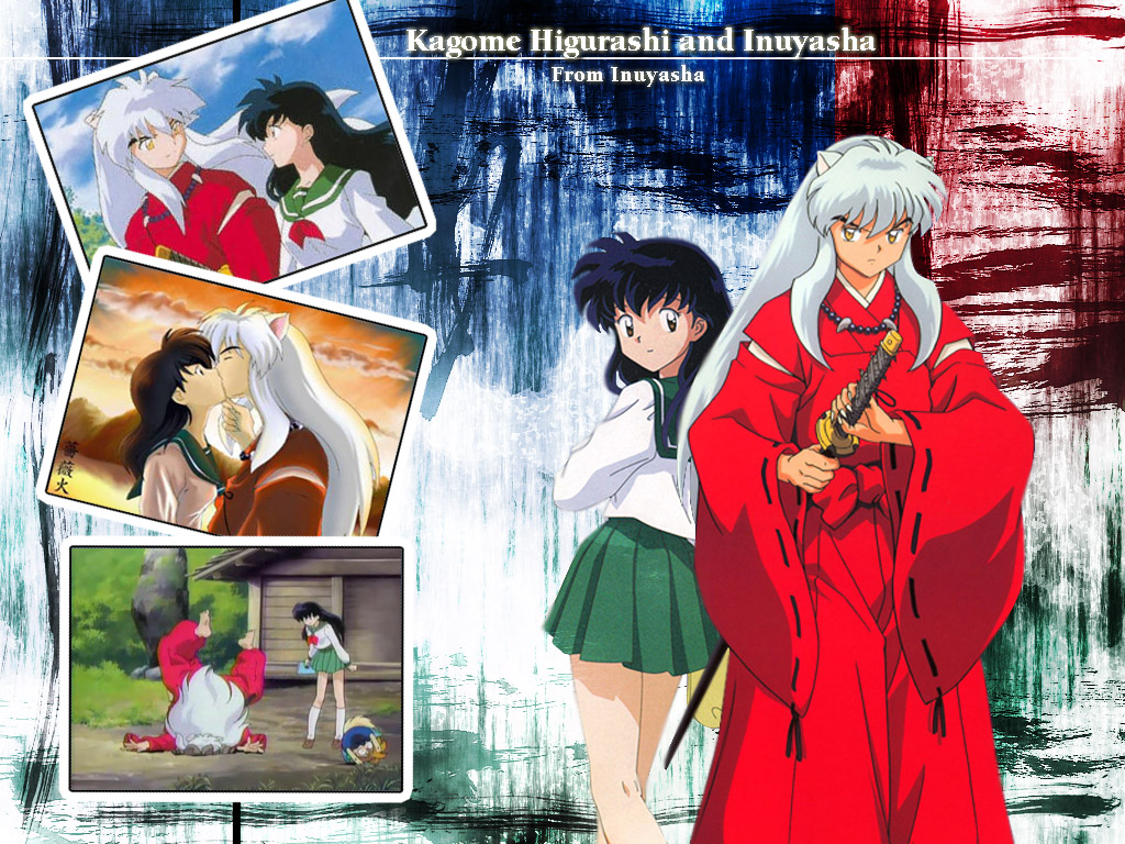 Rumiko Takahashi, Inuyasha, Kagome Higurashi, Inuyasha - Inuyasha And Kagome Moment - HD Wallpaper 