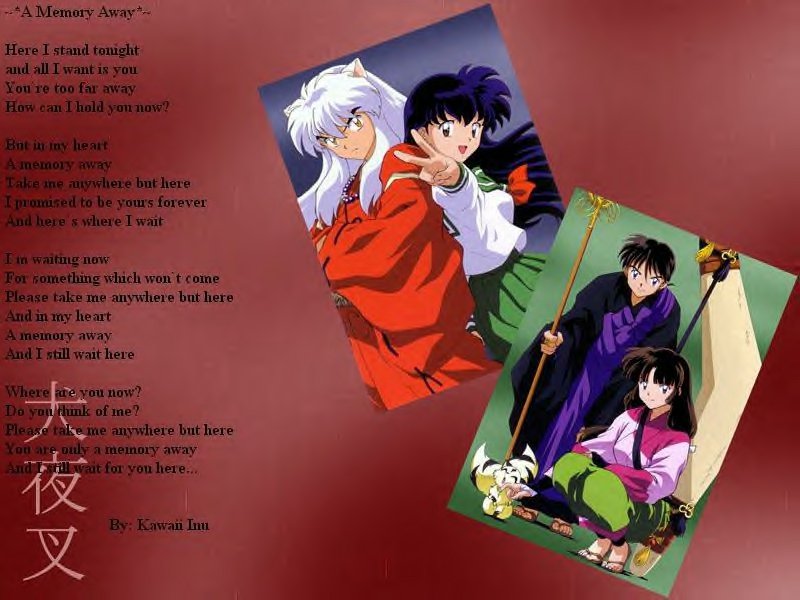 Inuyasha And Kagome Romantic - HD Wallpaper 