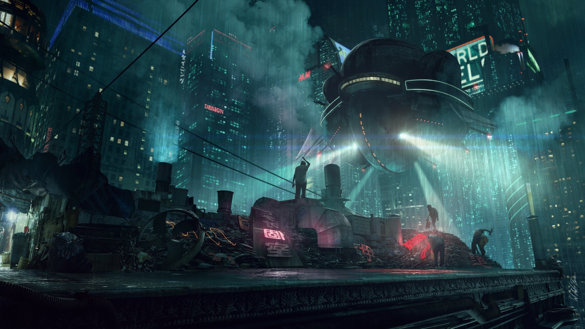 Cyberpunk Sci Fi - HD Wallpaper 