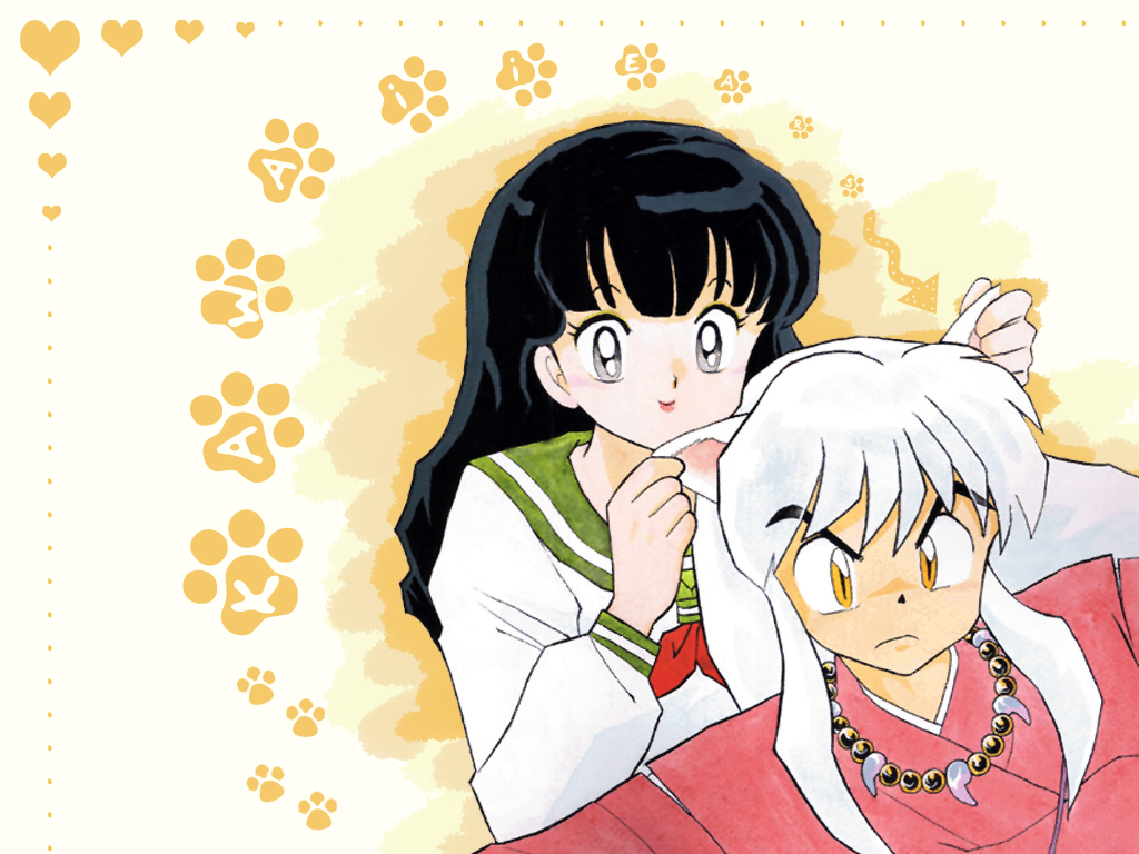 Inuyasha Y Kagome Stickers - HD Wallpaper 