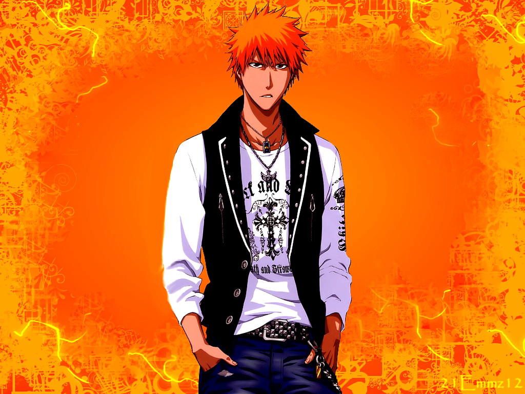 Ichigo Kurosaki 1 Desktop Wallpaper - Ichigo Kurosaki Street Clothes - HD Wallpaper 