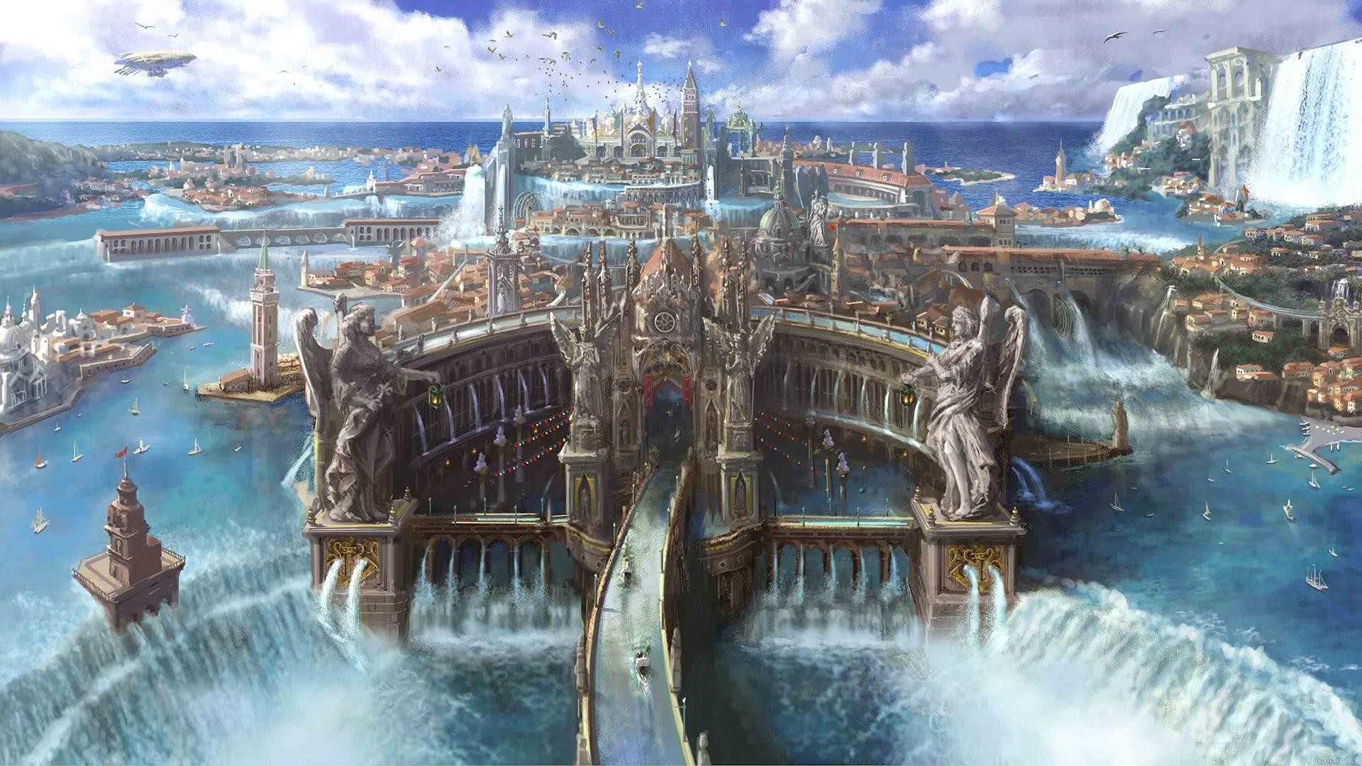 Fantasy City Wallpaper - HD Wallpaper 