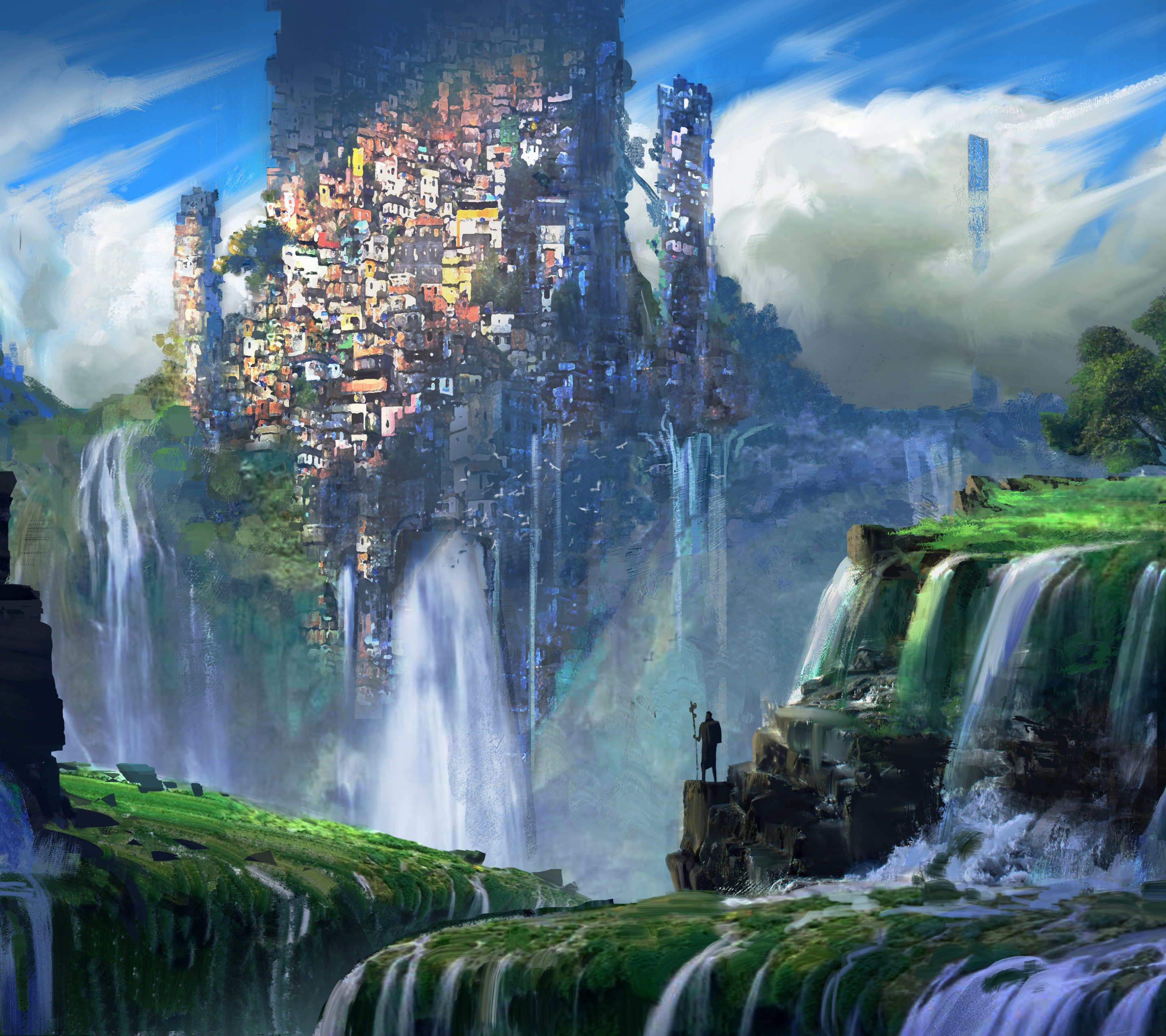 Fantasy City - HD Wallpaper 