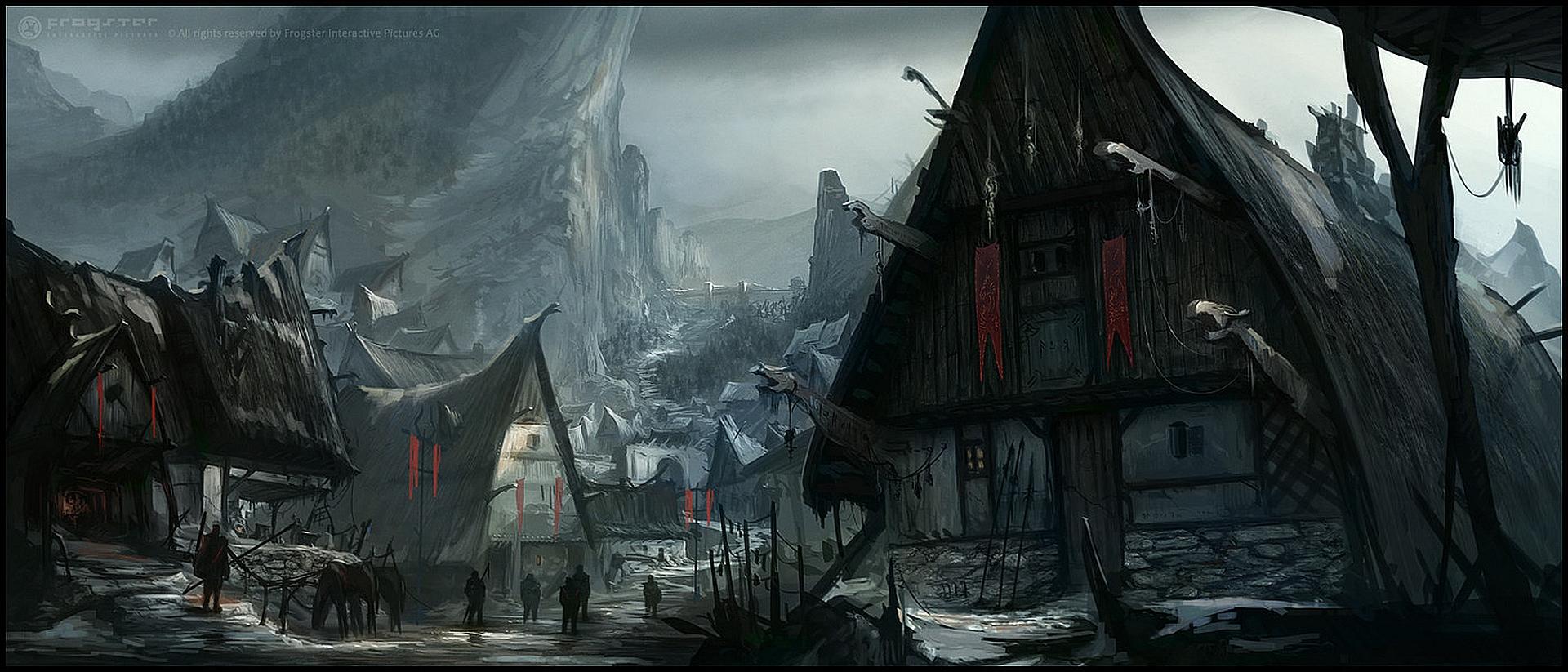 Fantasy City Background - Background Fantasy City - HD Wallpaper 