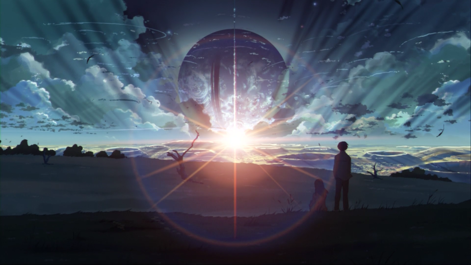 Awesome Fantasy World Artwork Anime Hd Wallpaper - 5 Centimeters Per Second - HD Wallpaper 