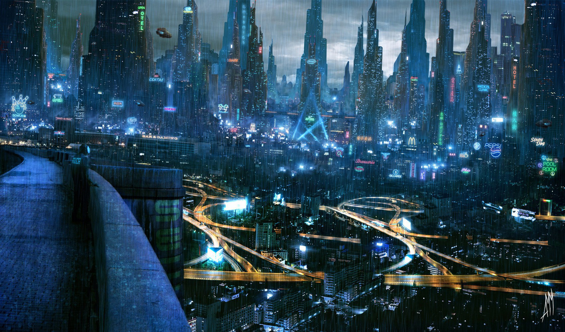 4k Futuristic Wallpaper - Sci Fi City Background - HD Wallpaper 