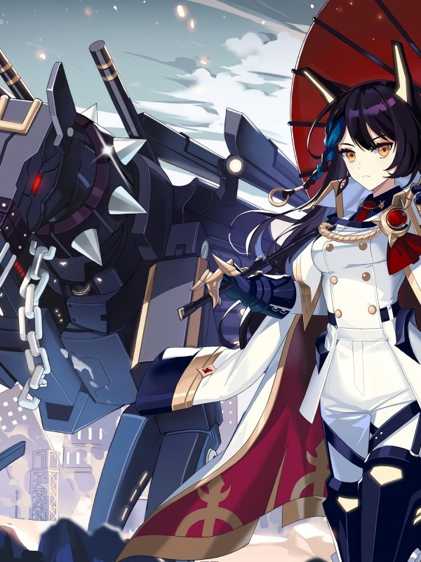 Final Gear, Bernadette, Robot Cerberus, Mecha, Umbrella, - Bernadette Final Gear - HD Wallpaper 