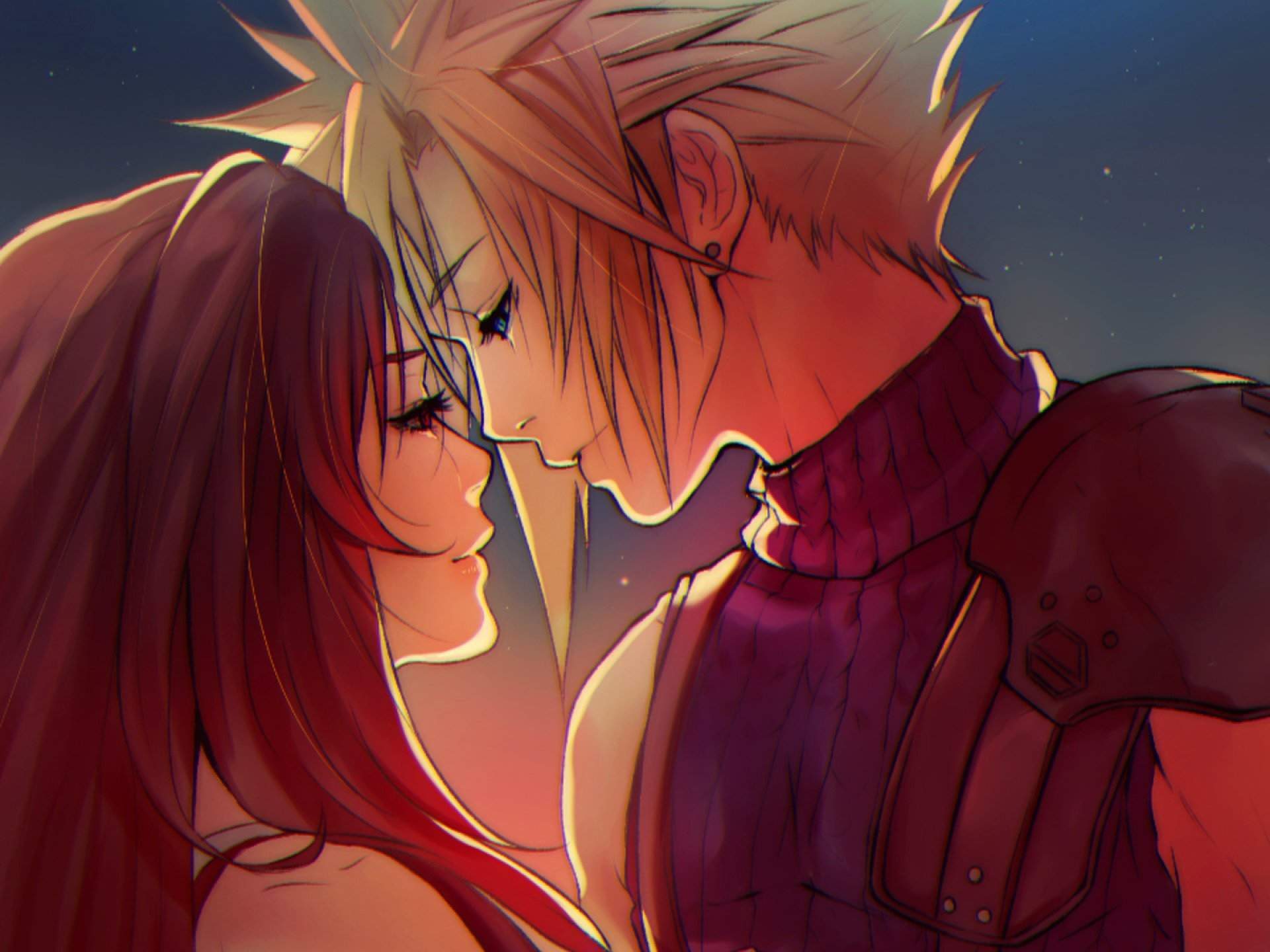 Ff Cloud And Tifa - HD Wallpaper 