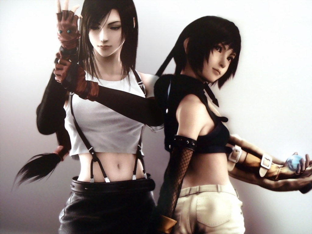 Final Fantasy Vii Yuffie Kisaragi Tifa Lockheart Wallpaper - Final Fantasy 7 Yuffie And Tifa - HD Wallpaper 