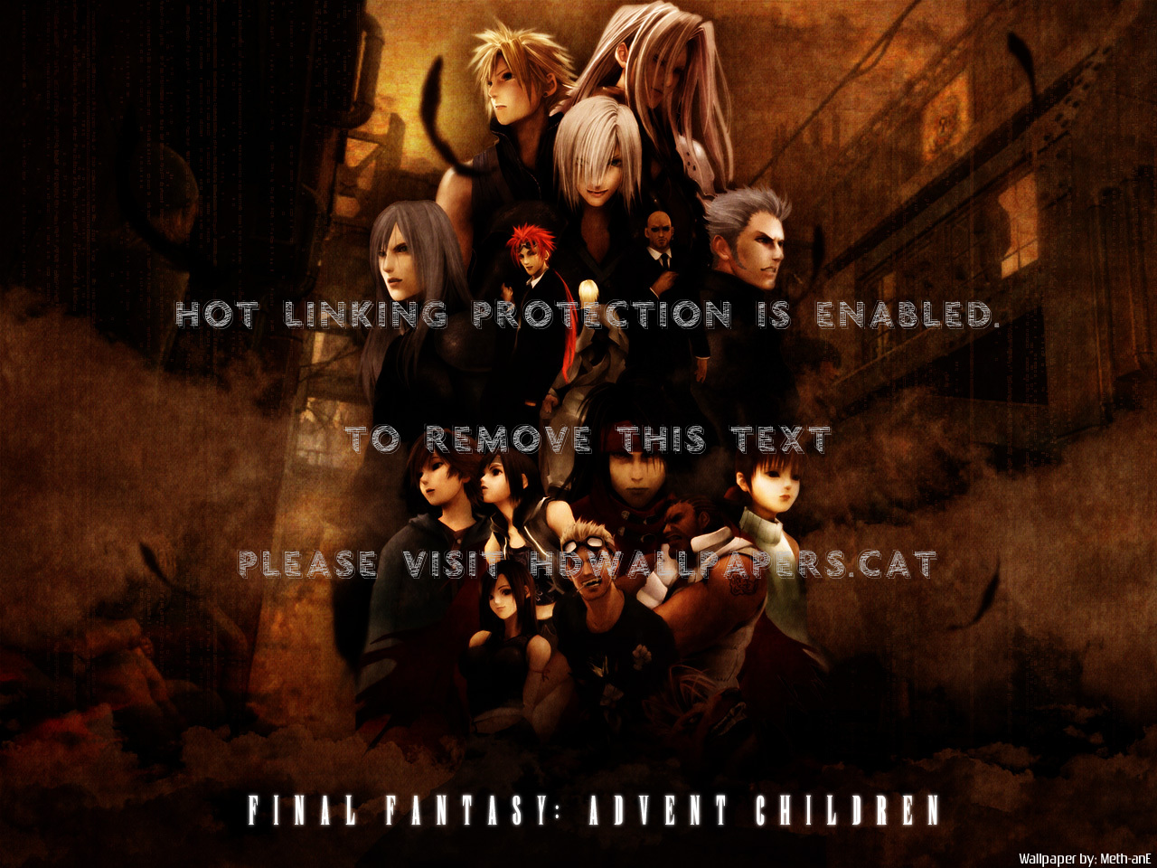 Final Fantasy Advent Children Cloud Tifa - Final Fantasy 7 - HD Wallpaper 