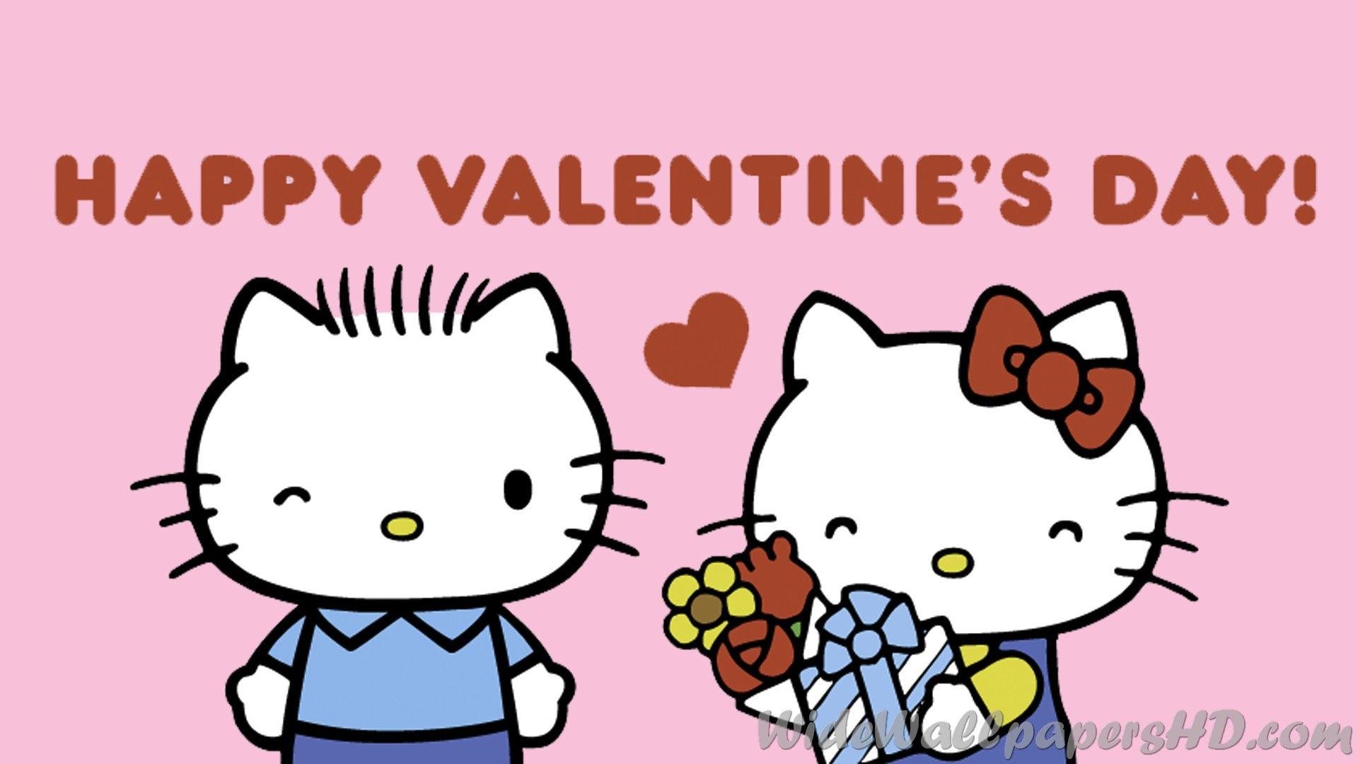 Hello Kitty Valentines Day - HD Wallpaper 