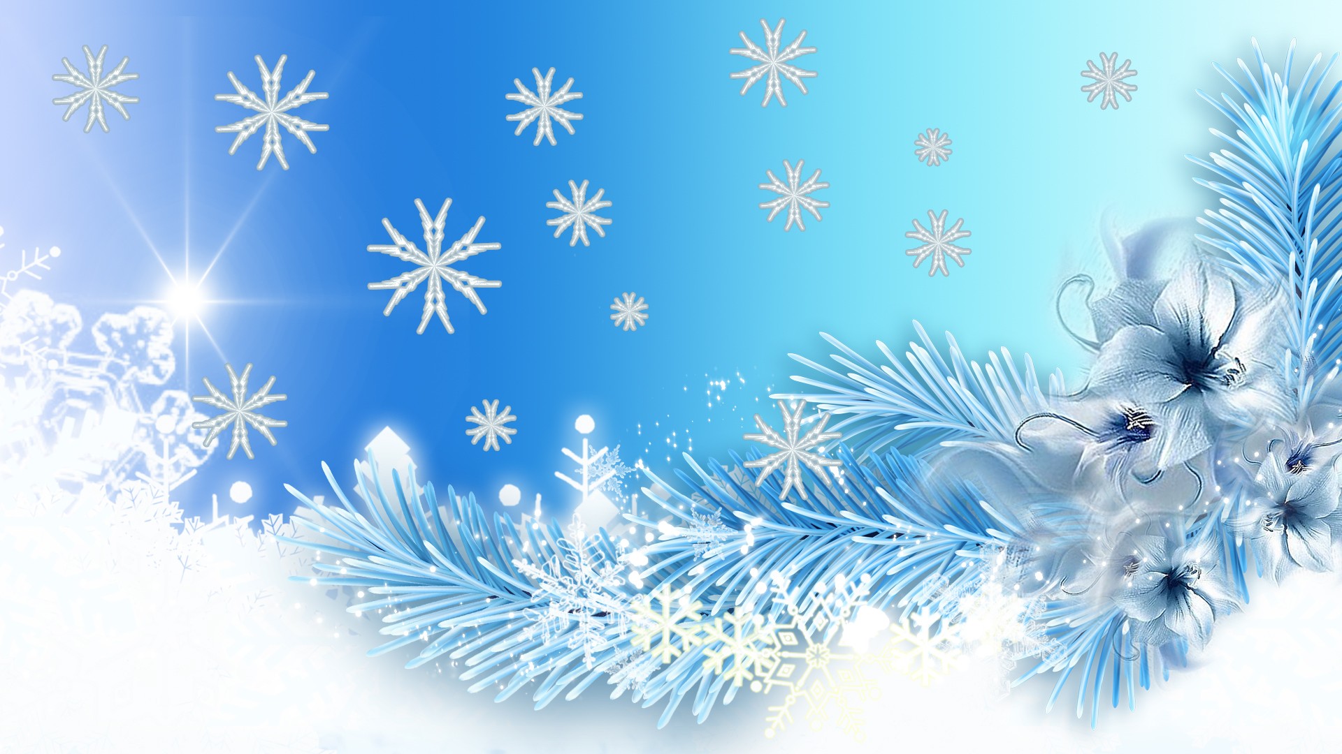 Winter Theme Background - HD Wallpaper 