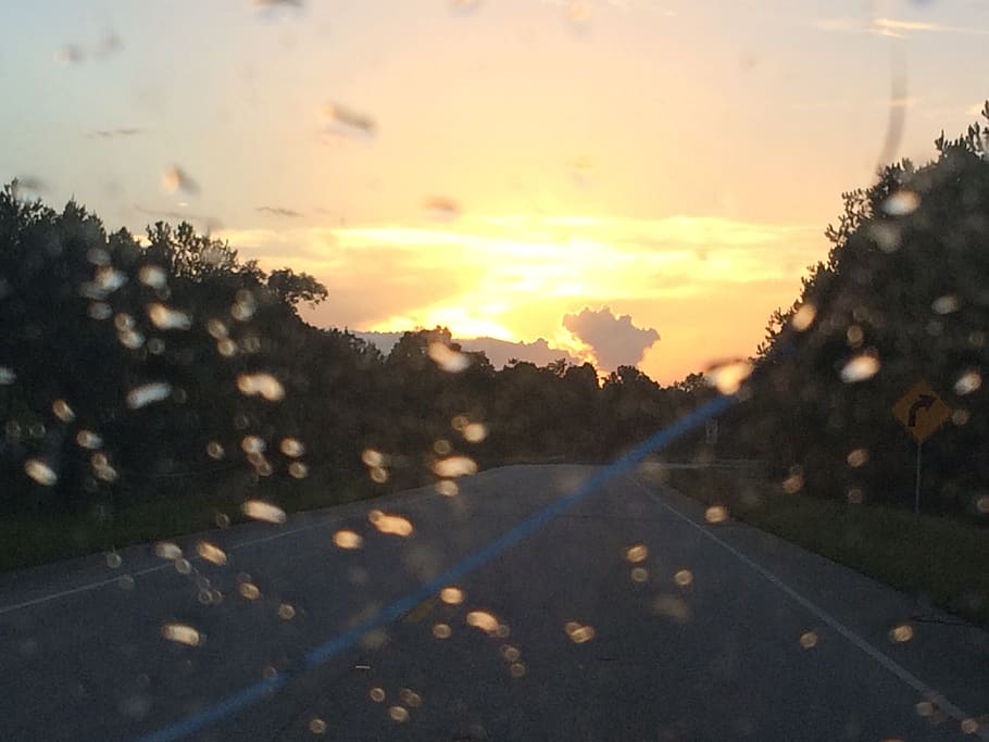 United States, Brewton, 10370 Al-41, Sunset, Sky, Transportation, - HD Wallpaper 