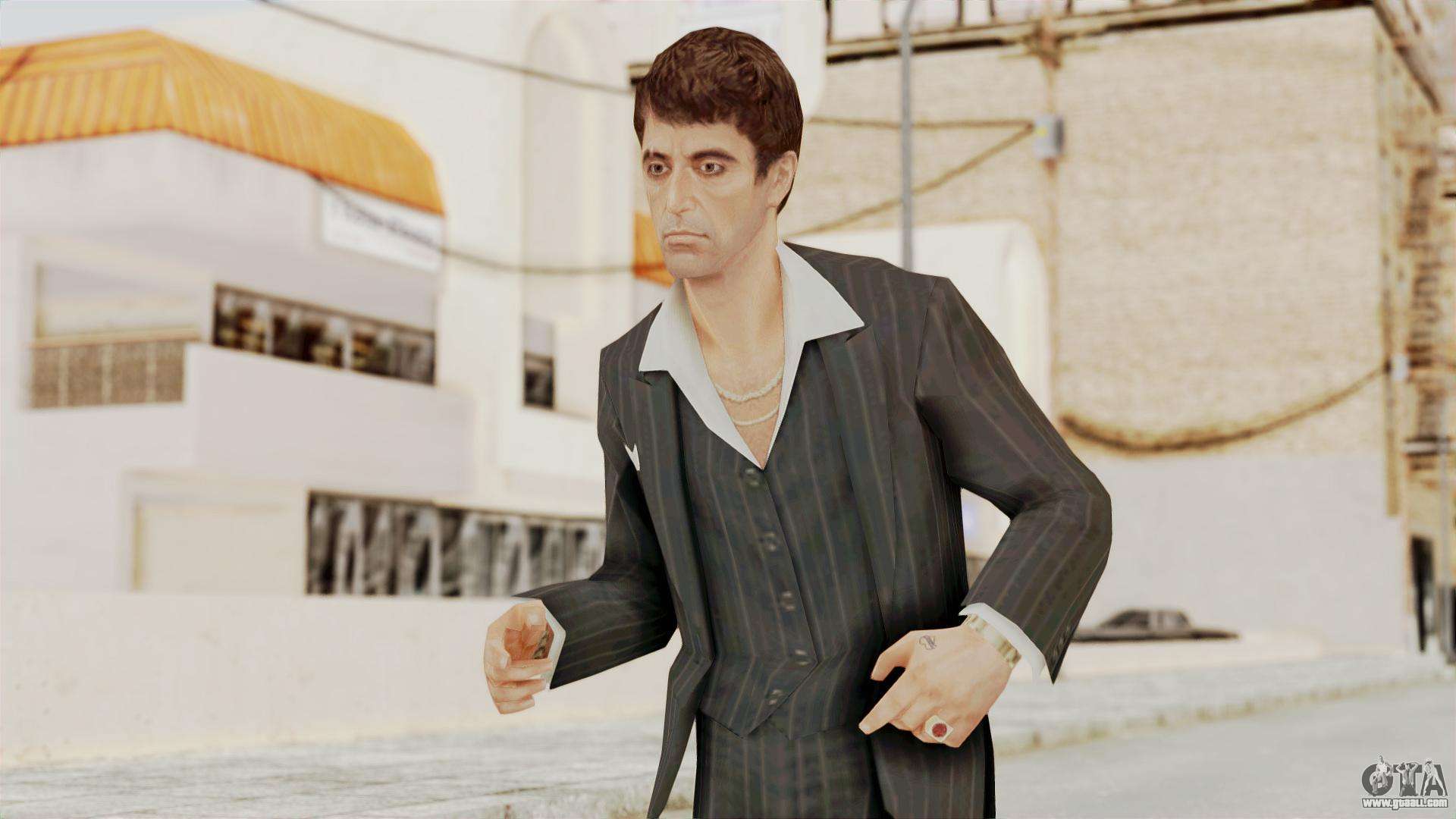 Scarface Tony Montana Suit V2 For Gta San Andreas - Tony Montana Gta Sa - HD Wallpaper 