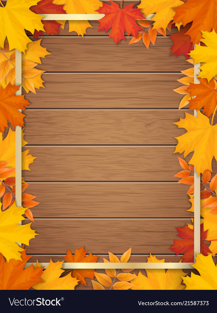 Autumn Leaves Frame Background - HD Wallpaper 