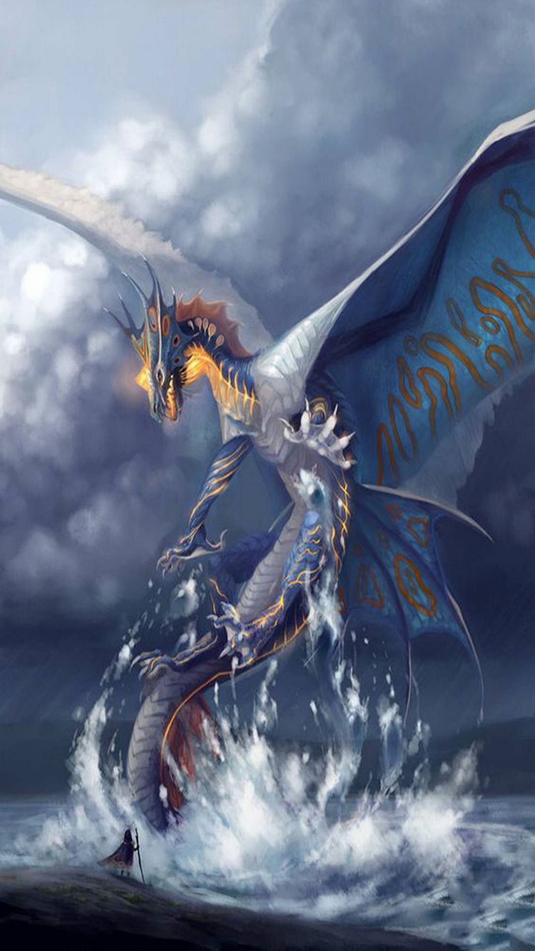 Dragon Wallpaper S11 38 - Mythical Beautiful Sea Dragon - HD Wallpaper 
