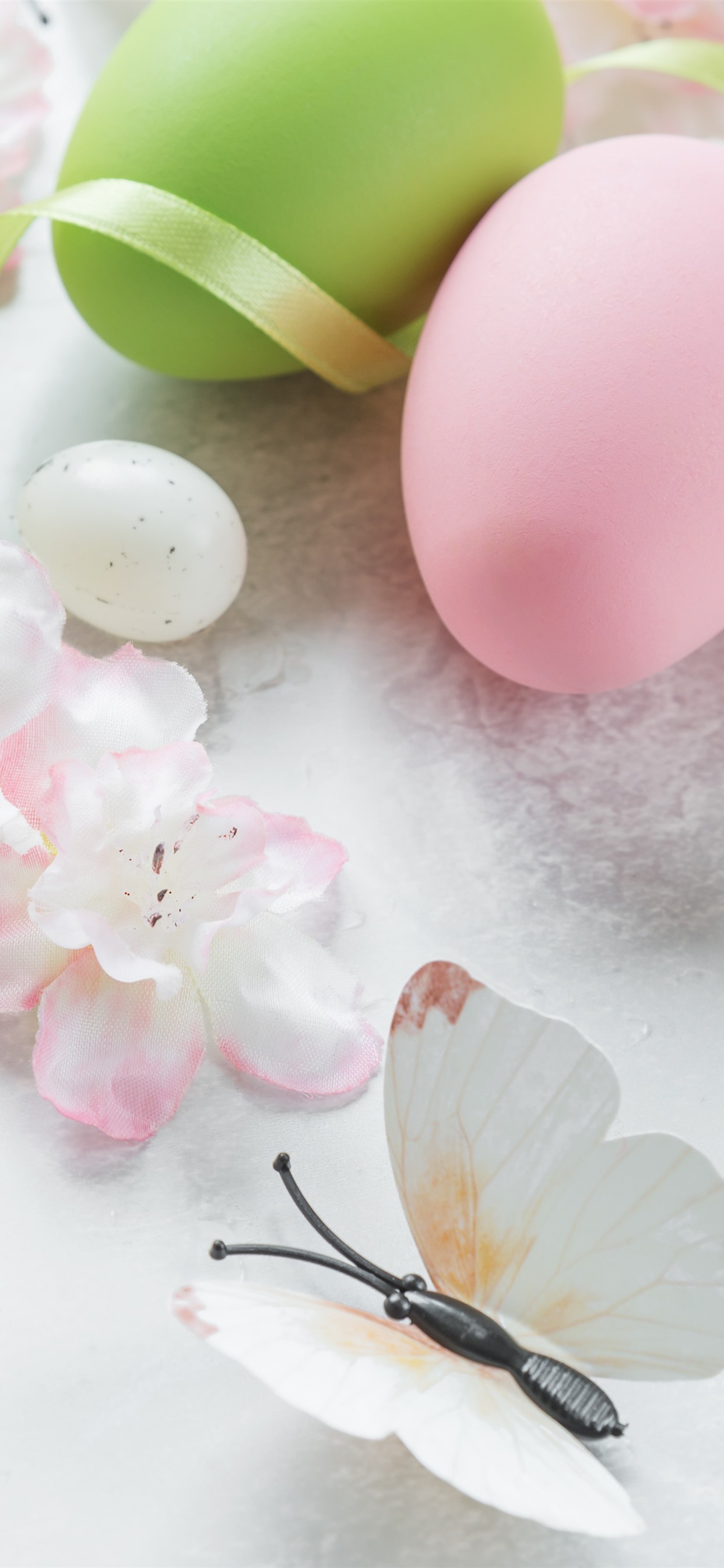 Iphone Wallpaper Happy Easter, Eggs, Flowers, Rabbit, - Happy Iphone Xs Max - HD Wallpaper 