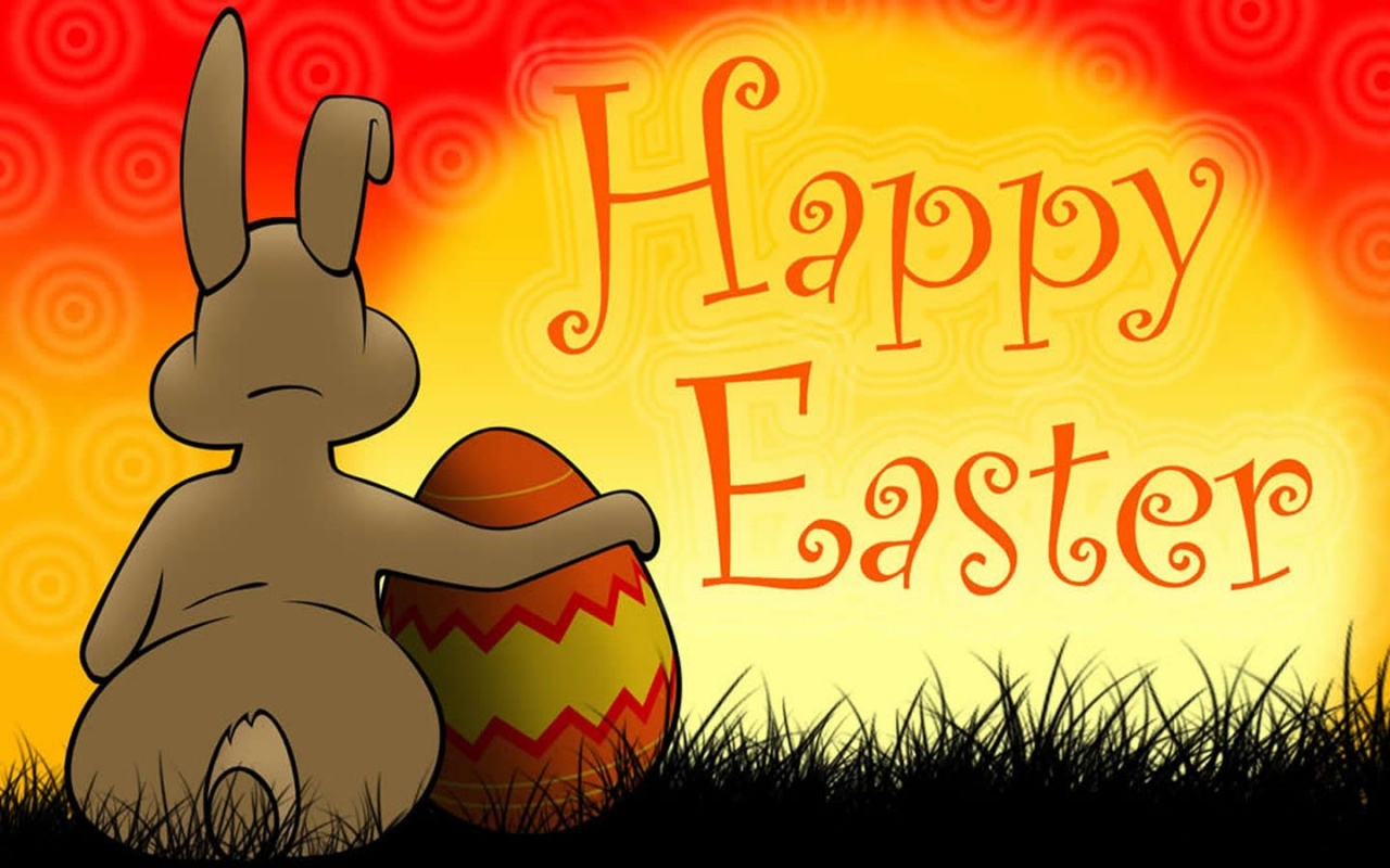 Beautiful Desktop Wallpaper Of Easter Bunny Happy Easter - Happy Easter - HD Wallpaper 