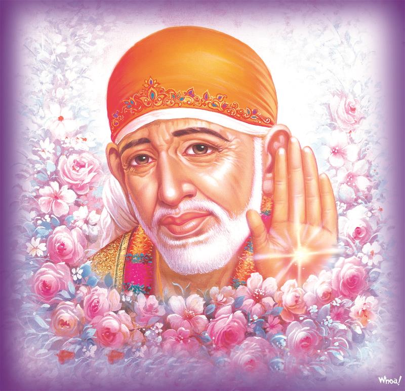 Shirdi Sai Baba Colorful Hd Wallpapers For Desktop - Sai Baba Colourful -  800x772 Wallpaper 