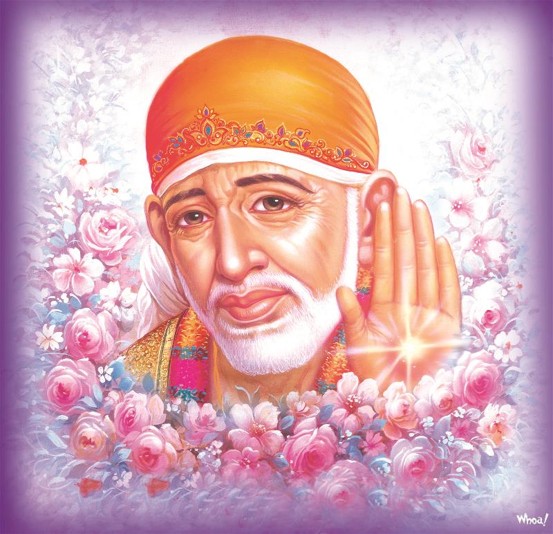 Shirdi Sai Baba Colorful Hd Wallpapers For Desktop - Sai Baba Colourful - HD Wallpaper 