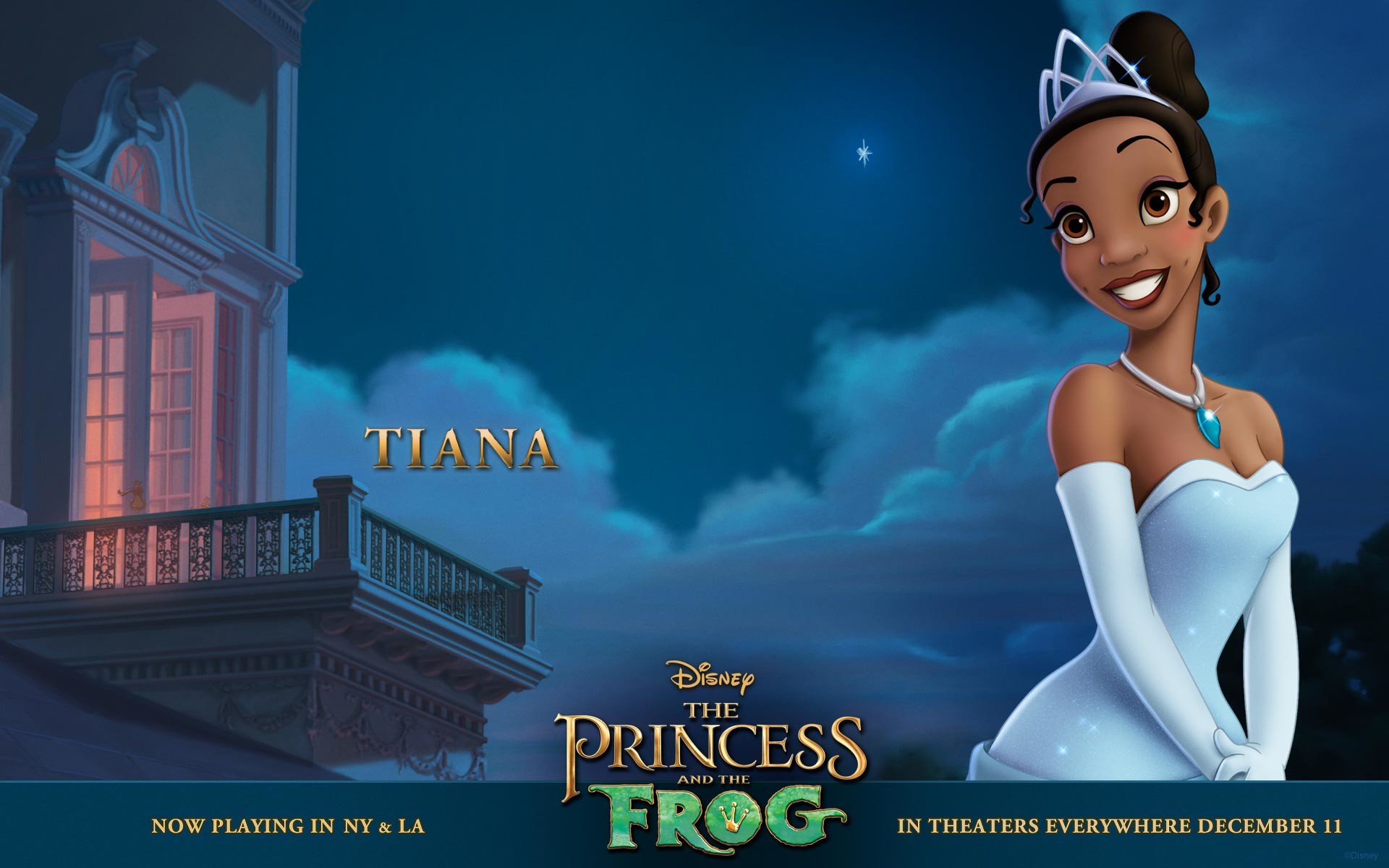 1920x1200, Tiana Poses In Her Princess Gown From The - Tiana Disney Princess Movie - HD Wallpaper 