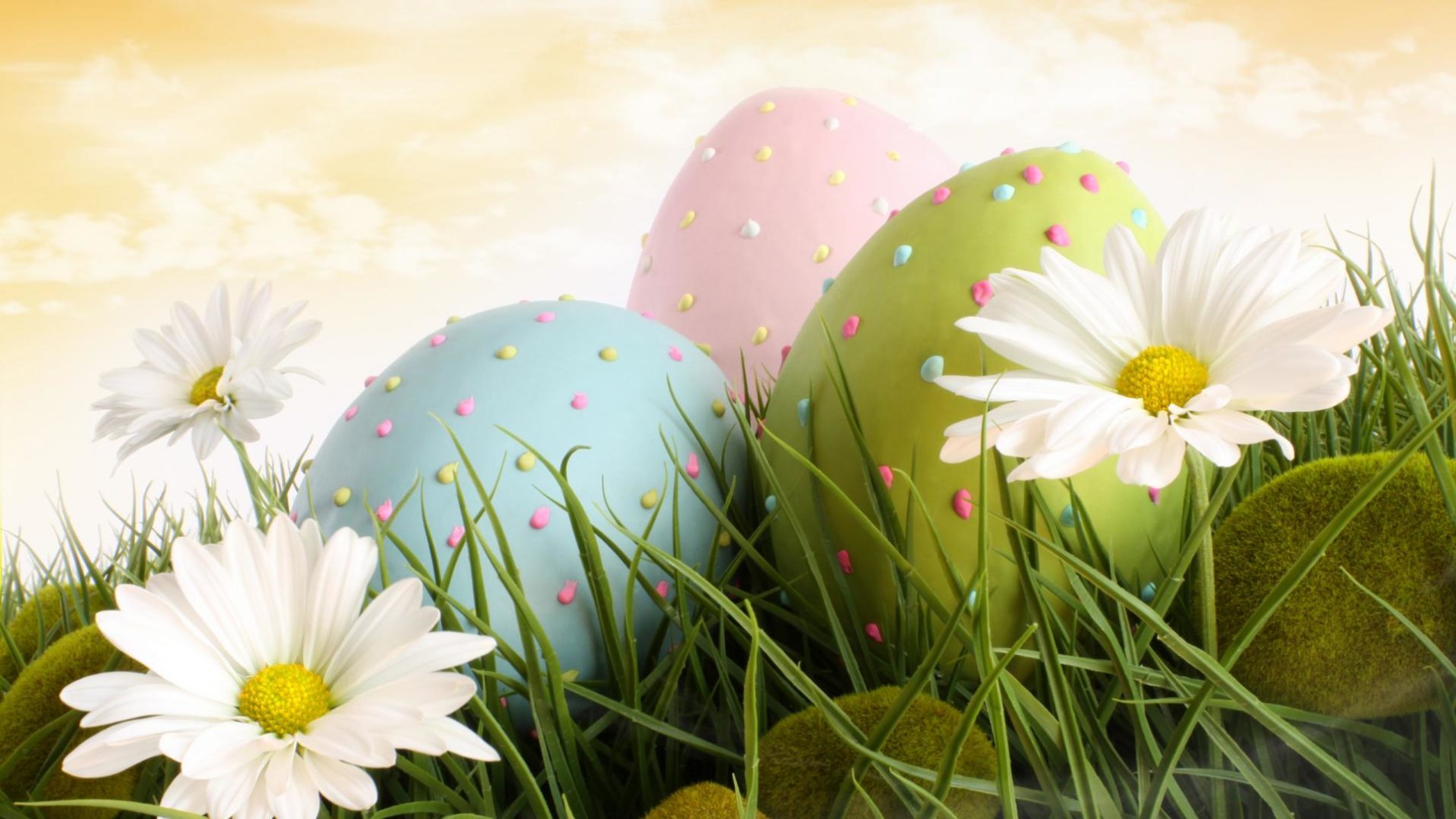 Happy Easter Hd Wallpaper - Easter Hd Background - HD Wallpaper 
