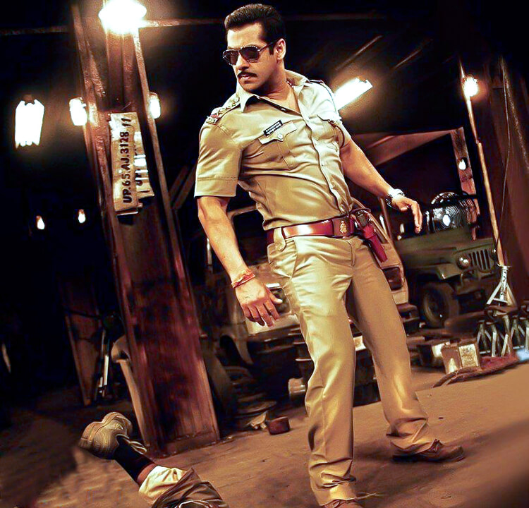 Salman Khan As Chulbul Pandey In Dabangg - Salman Khan Davang 3 - 750x720  Wallpaper 