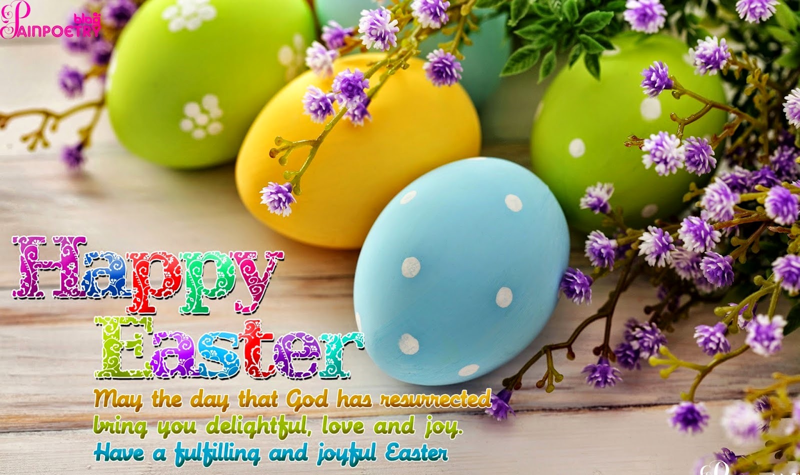 Beautiful Happy Easter Eggs - HD Wallpaper 