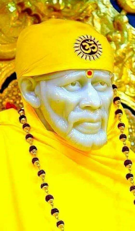 Shirdi Sai Baba Lord Sai Ram Photo Image Pics - Yellow Colour Sai Baba - HD Wallpaper 