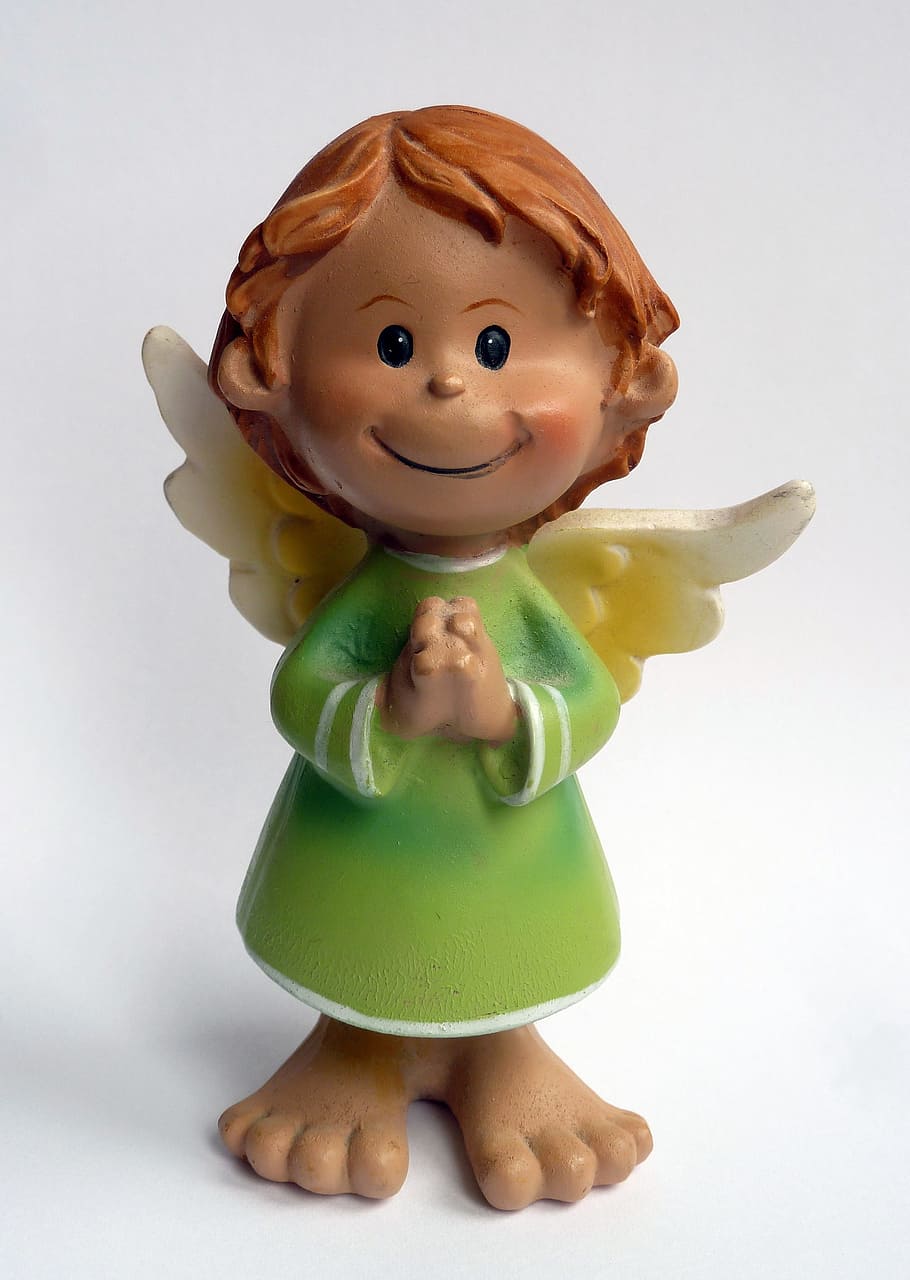 Guardian Angel, Figurine, Prayer, Good Luck, Cute, - Engel Viel Glück Schutzengel - HD Wallpaper 
