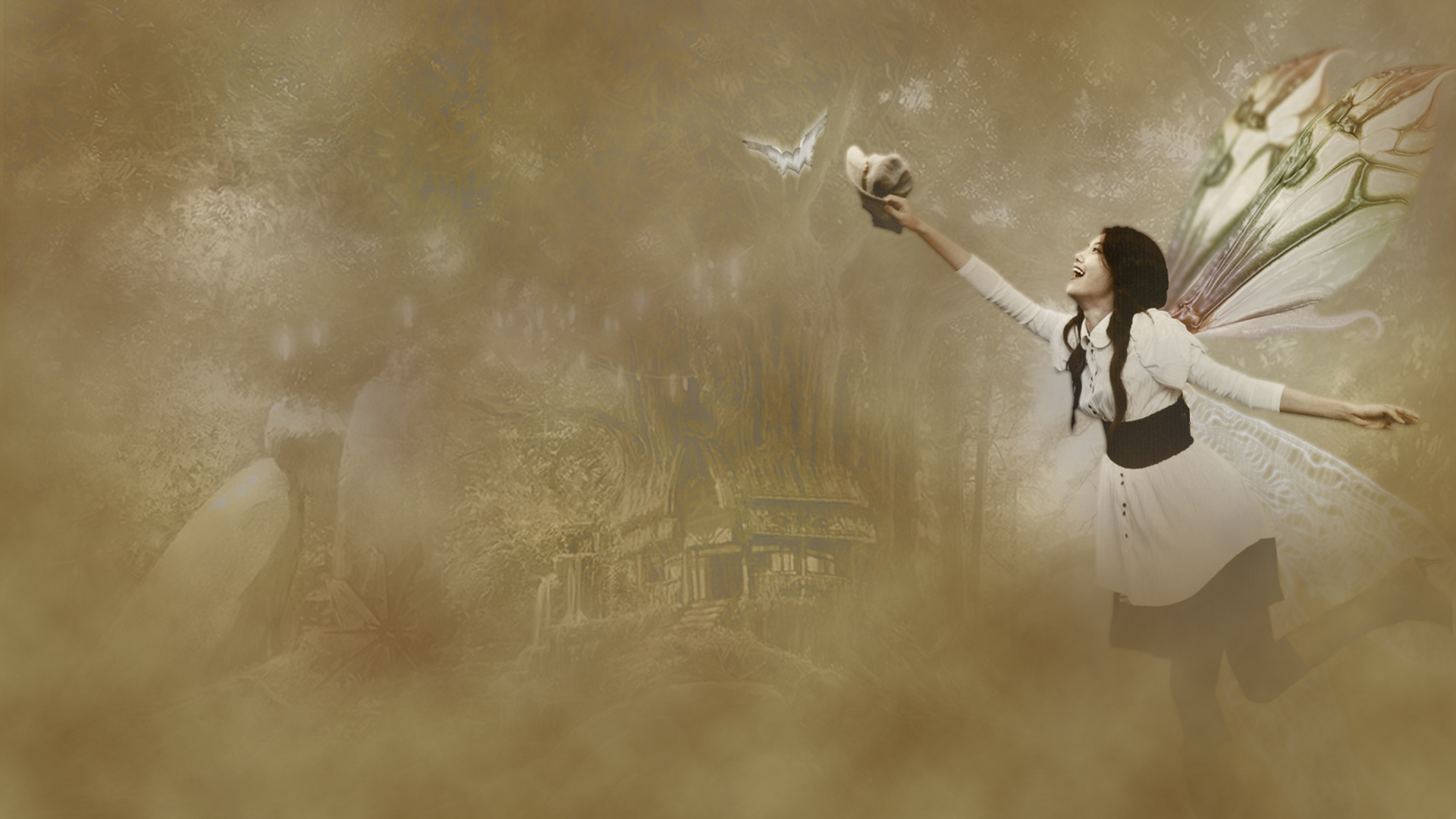 Smiling Angel - HD Wallpaper 