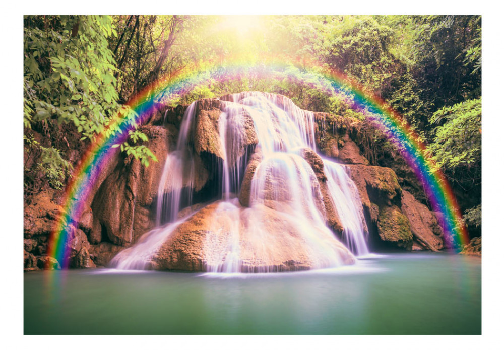 Wall Mural Magical Waterfall 64609 Additionalimage - Nature Natural Scenery With Wish - HD Wallpaper 