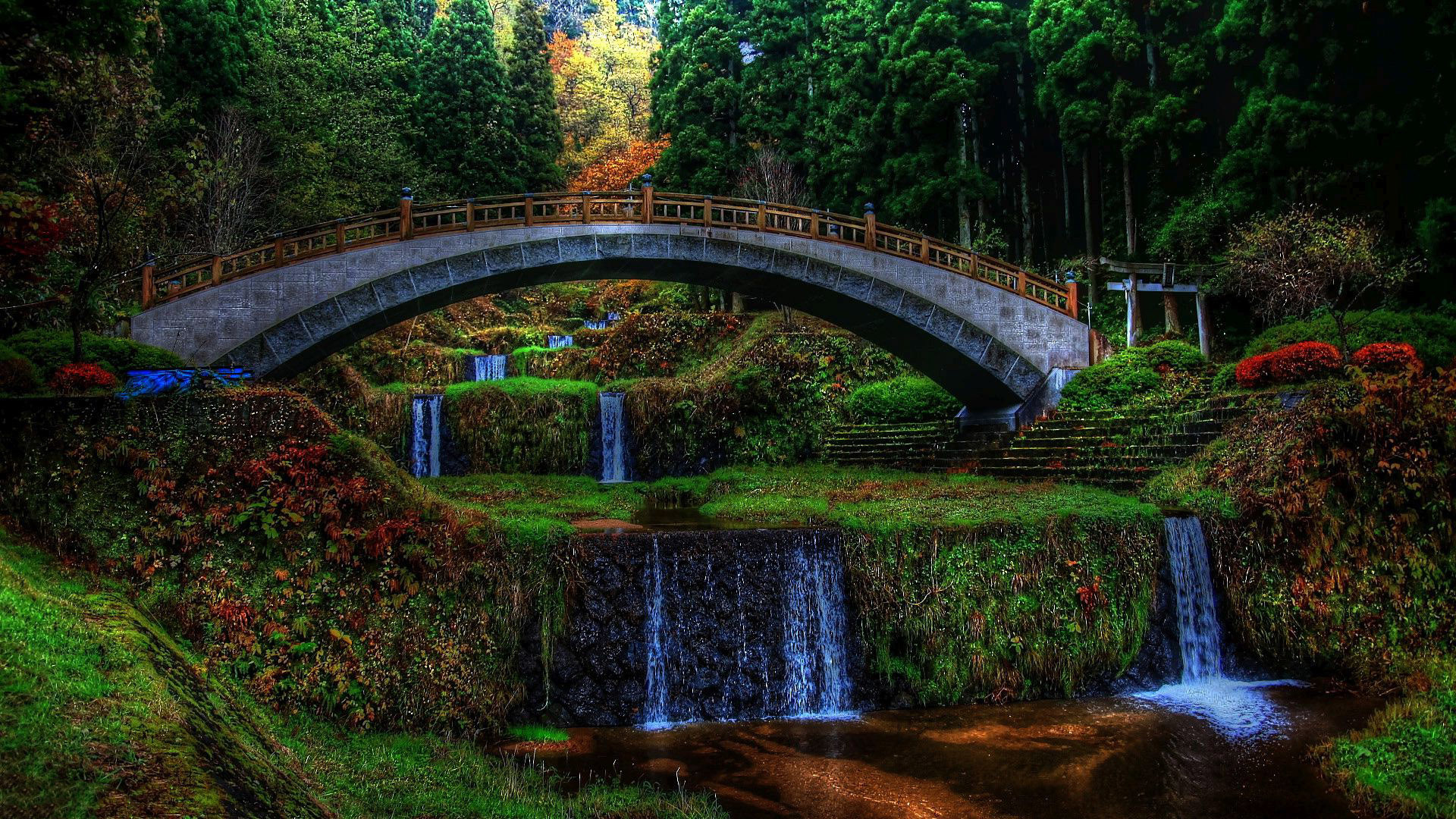 Waterfall - HD Wallpaper 