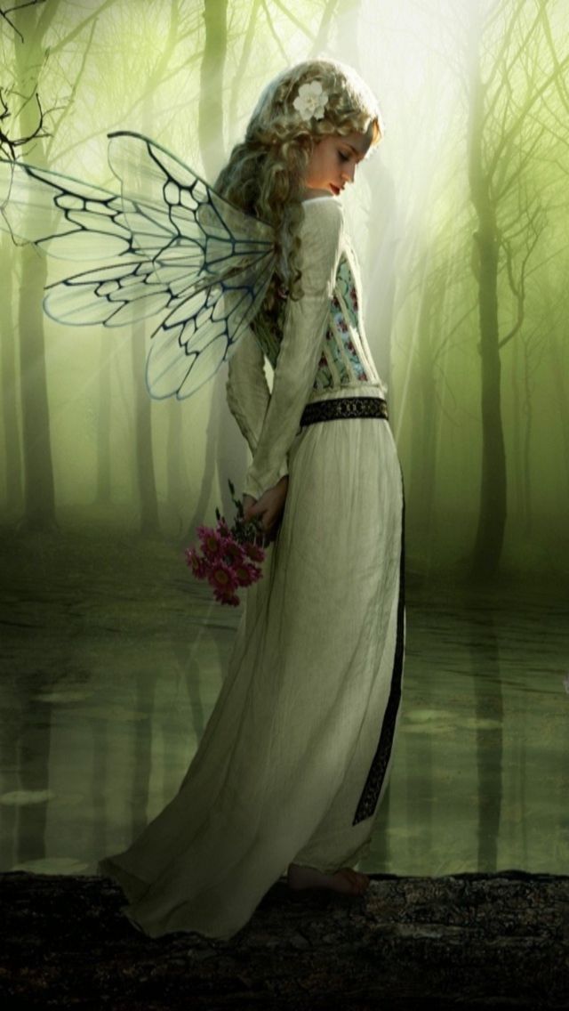 Beautiful Fairy Wallpaper For Iphone - HD Wallpaper 