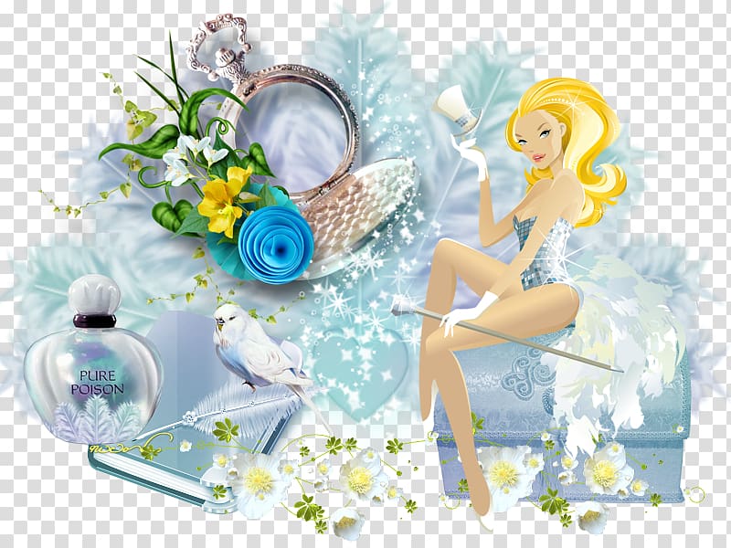 Floral Design Cut Flowers Fairy Desktop , Fairy Transparent - Illustration - HD Wallpaper 
