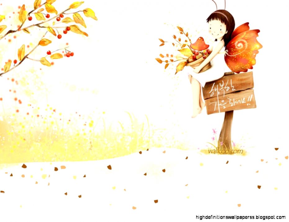 Vol03 Cartoon Cute Fairy Girl 1024768 No6 Wallpaper - Cute Cartoon Girl - HD Wallpaper 
