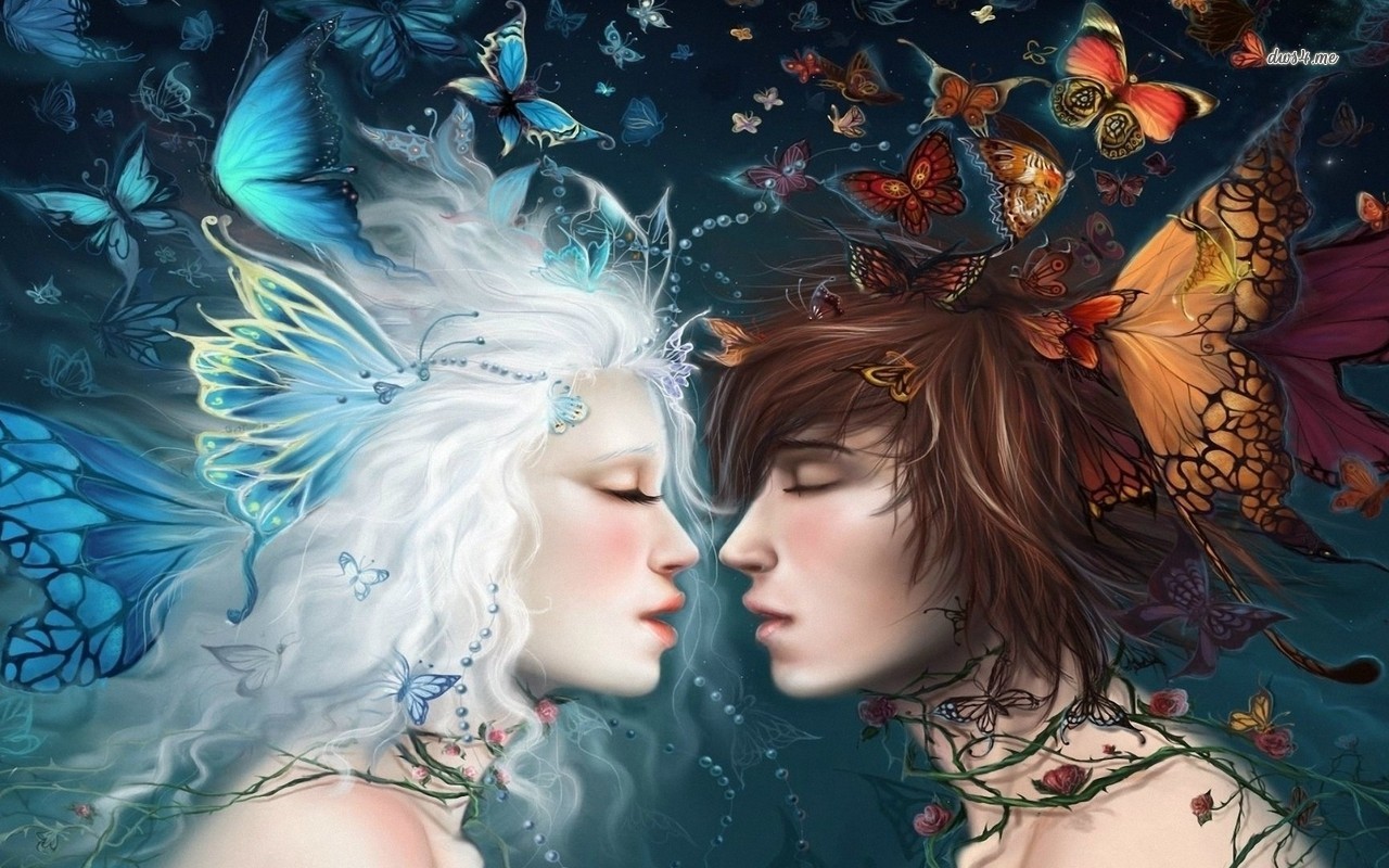 Fantasy Couple Wallpaper Hd - HD Wallpaper 