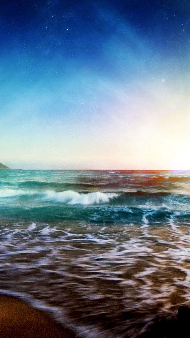 Iphone Wallpaper Tropical-261 - Ocean In Heaven - HD Wallpaper 