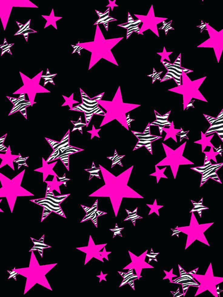 Purple And Pink Stars - HD Wallpaper 