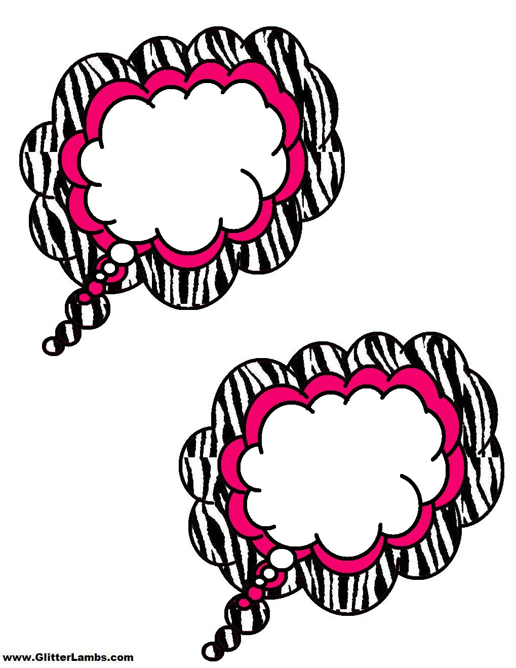 Animal Print Speech Bubble - HD Wallpaper 