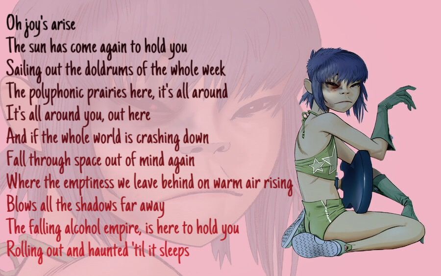 #gorillaz #empireants #plasticbeach #noodle - Noodle Plastic Beach - HD Wallpaper 