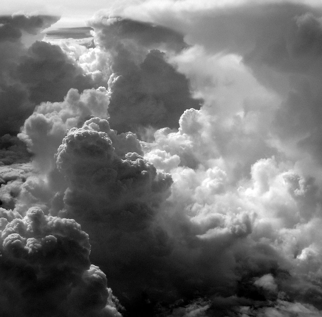 Black Grey And White Clouds - HD Wallpaper 